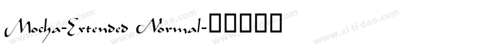 Mocha-Extended Normal字体转换